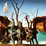 Salvador Dali Swans Reflecting Elephants