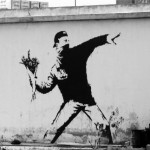 Banksy Flower Riot